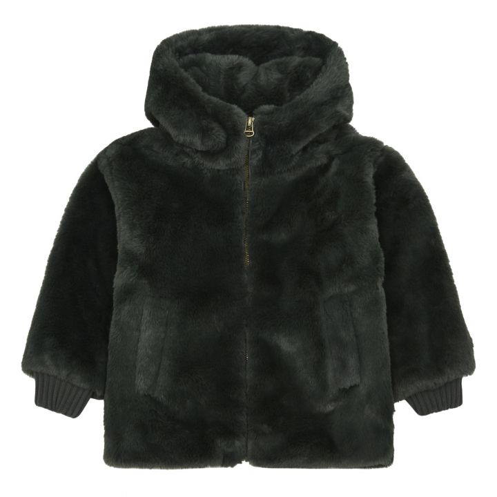 Green Faux Fur Jacket