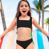Limeapple Square Neck Crinkle Bikini