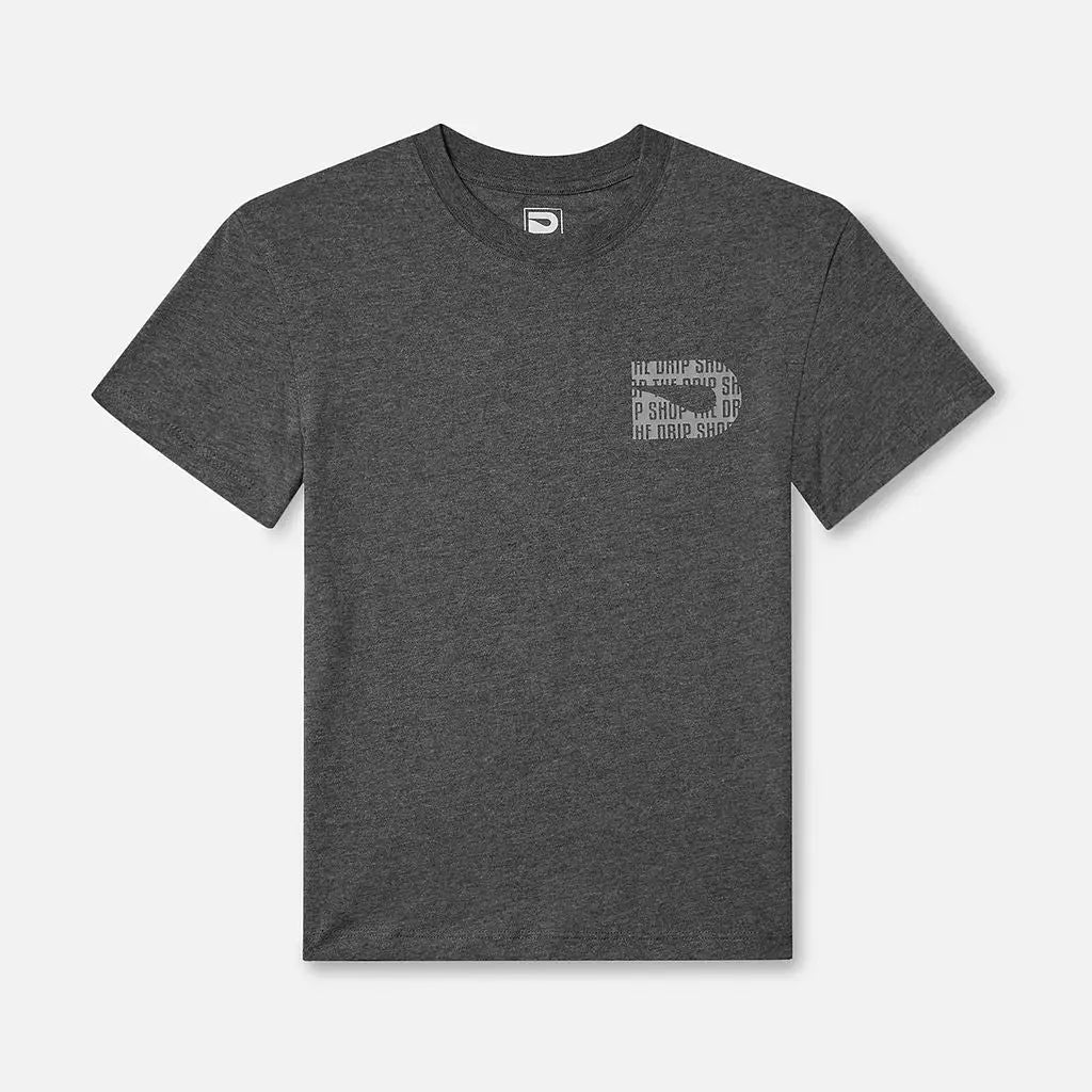 Drip Icon Tee Charcoal