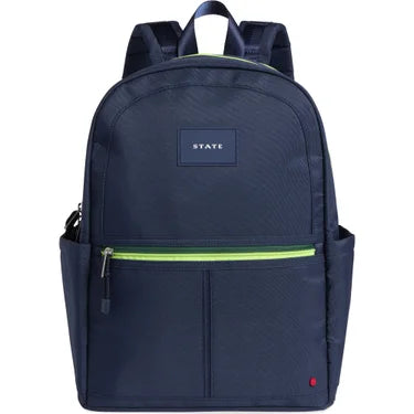 Navy Double Pocket Backpack
