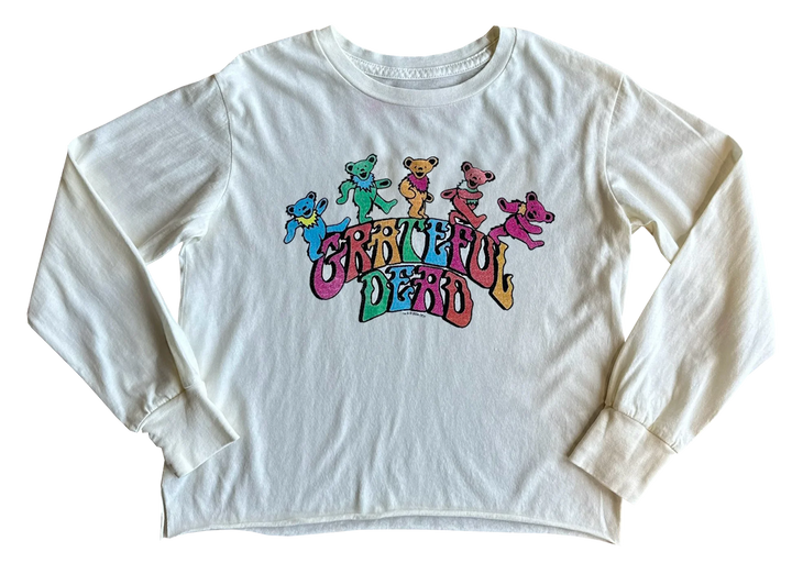 Rowdy Sprout Grateful Dead Bears LS Cropped Tee