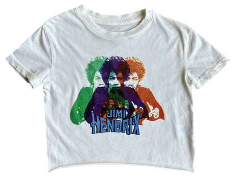 Rowdy Sprout Jimi Hendrix Crop Tee