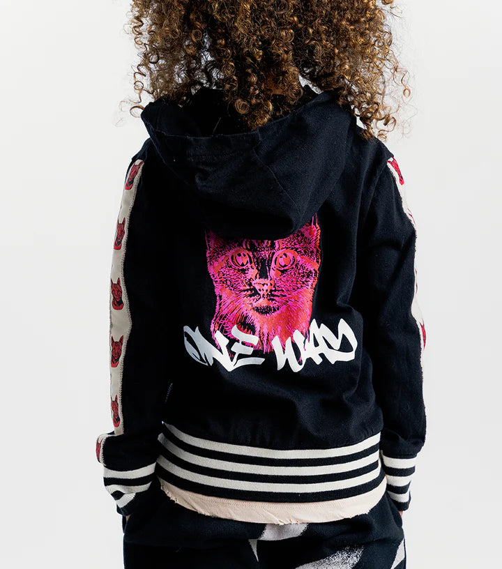 NUNUNU Cool Cat Zip Hoodie