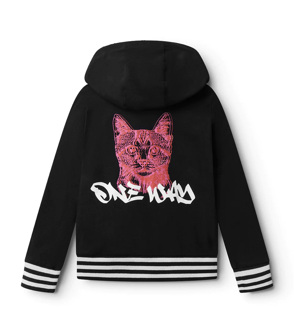 NUNUNU Cool Cat Zip Hoodie