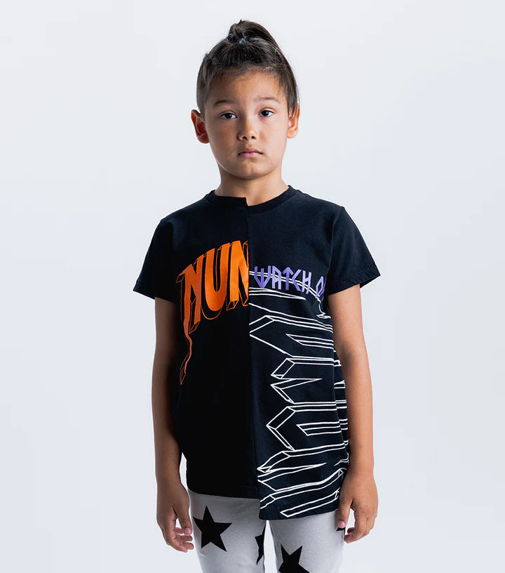 NUNUNU Unbalanced Tee Shirt