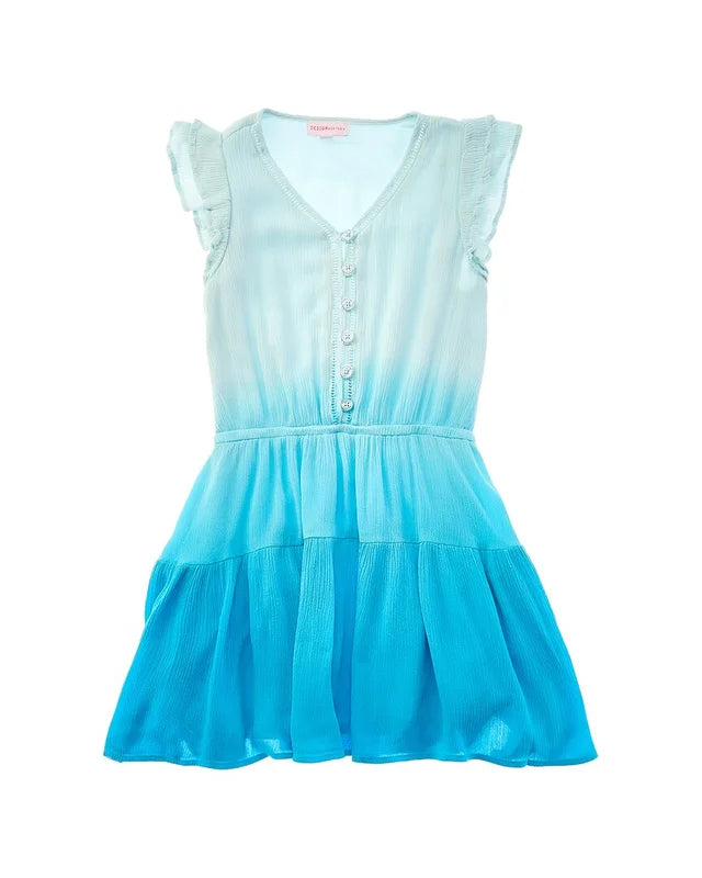 Blue Dip Dye Dress