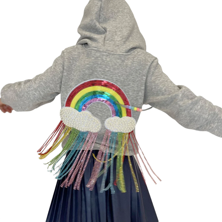 Crystal Rainbow Rain Hoodie